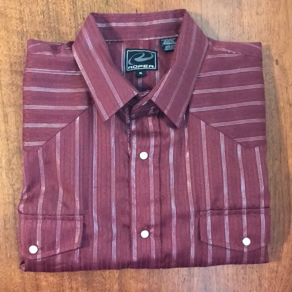 Roper Men’s Western Style Stripe Shirt